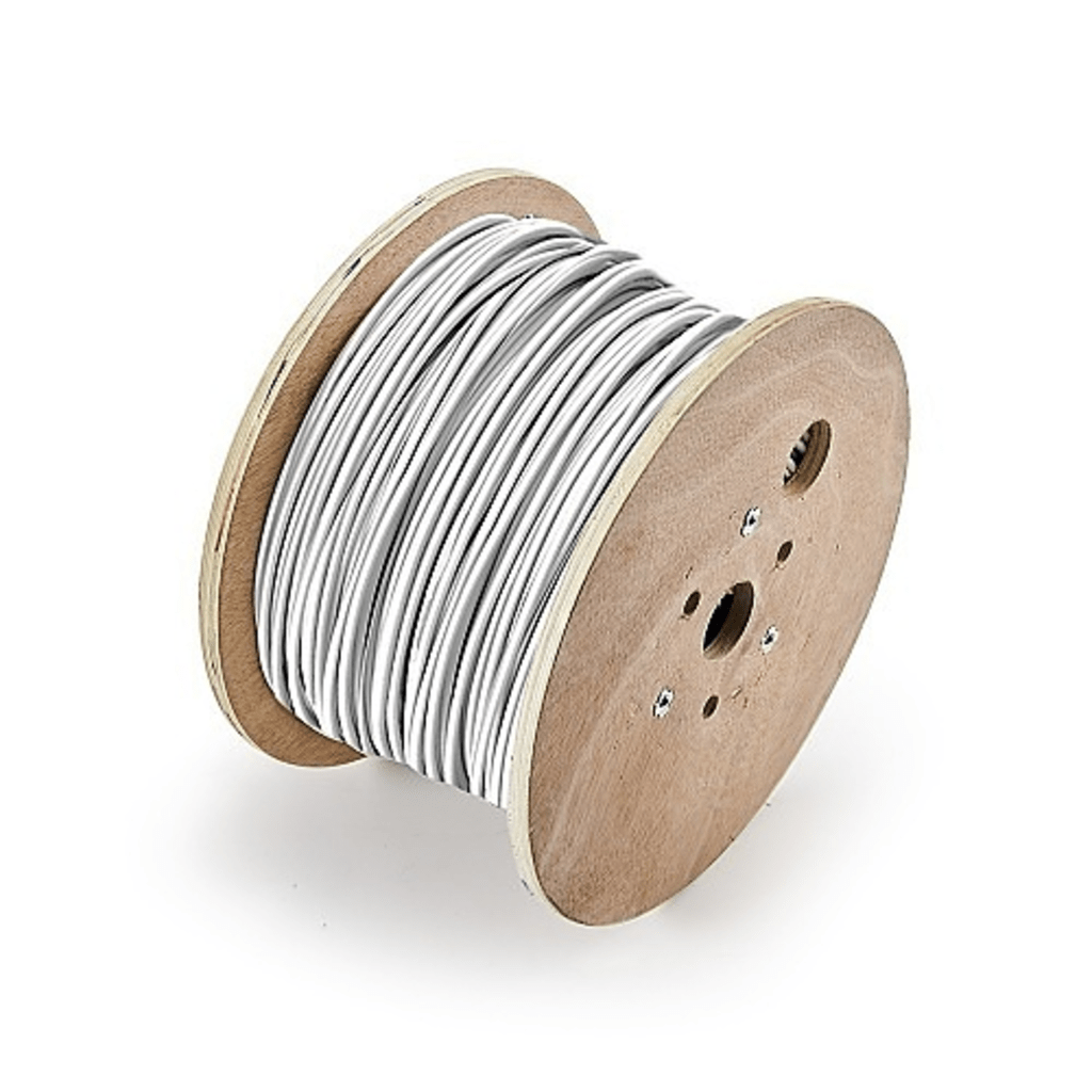 Carrete de 305 Metros (1000 Pies) de Cable / 2 x 14 AWG / Tipo CL3P / Plenum / Color Blanco / Para Aplicaciones de Alarmas de Intrusión, Control de Acceso, Automatización, Interfonos y Tv Porteros