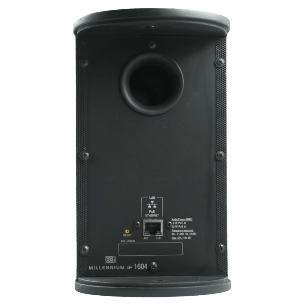 Bocina HiFi | PoE Ethernet IP | Altavoz de 2 vías | Potencia 12W | Color Negro