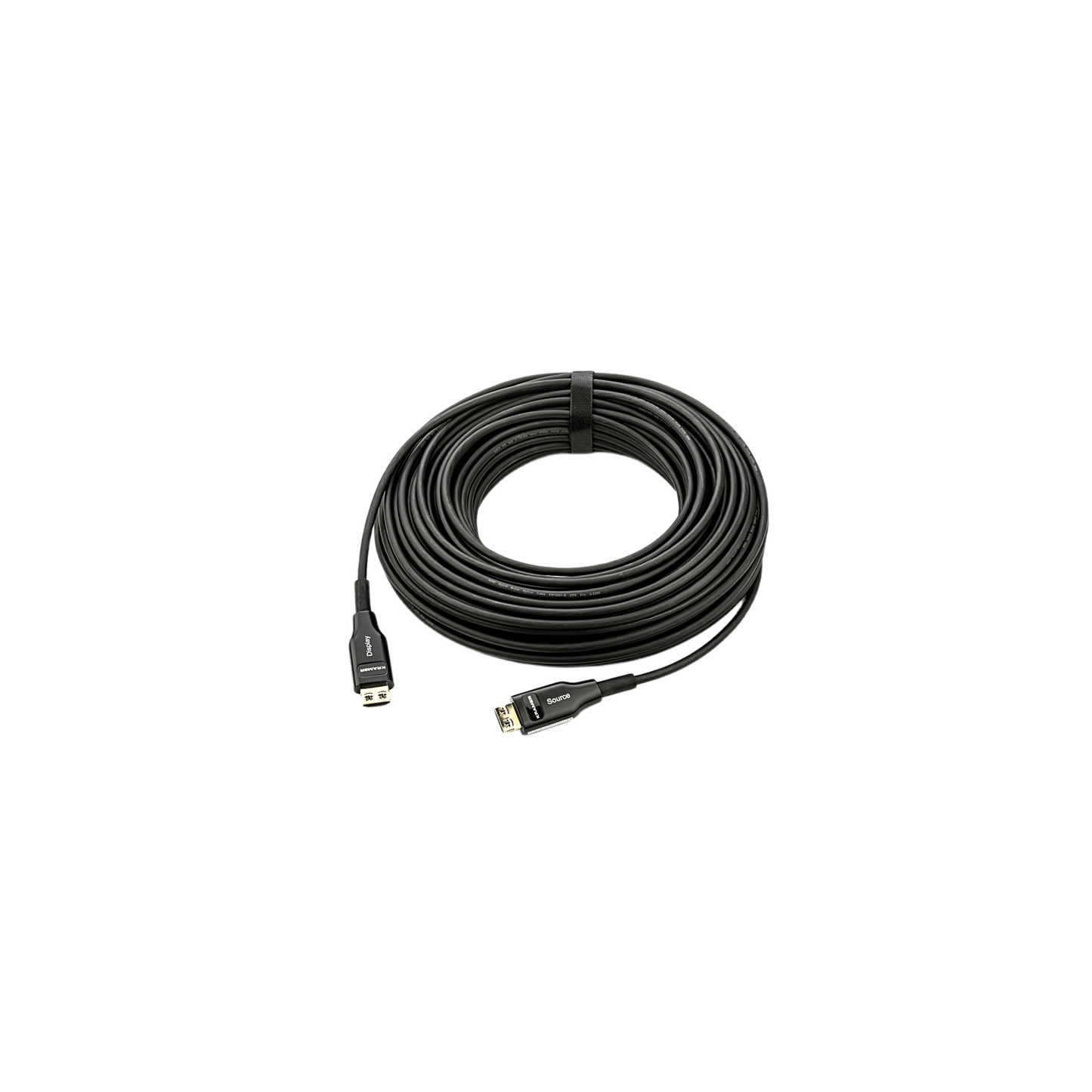 Cable Optico HDMI Híbrido | 4K@60Hz 18 Gbps | 20 m | Fibra OM3 + Cobre | LSHF | Bañado Oro 24K | HDCP 2.2 | HDR | ARC | CEC