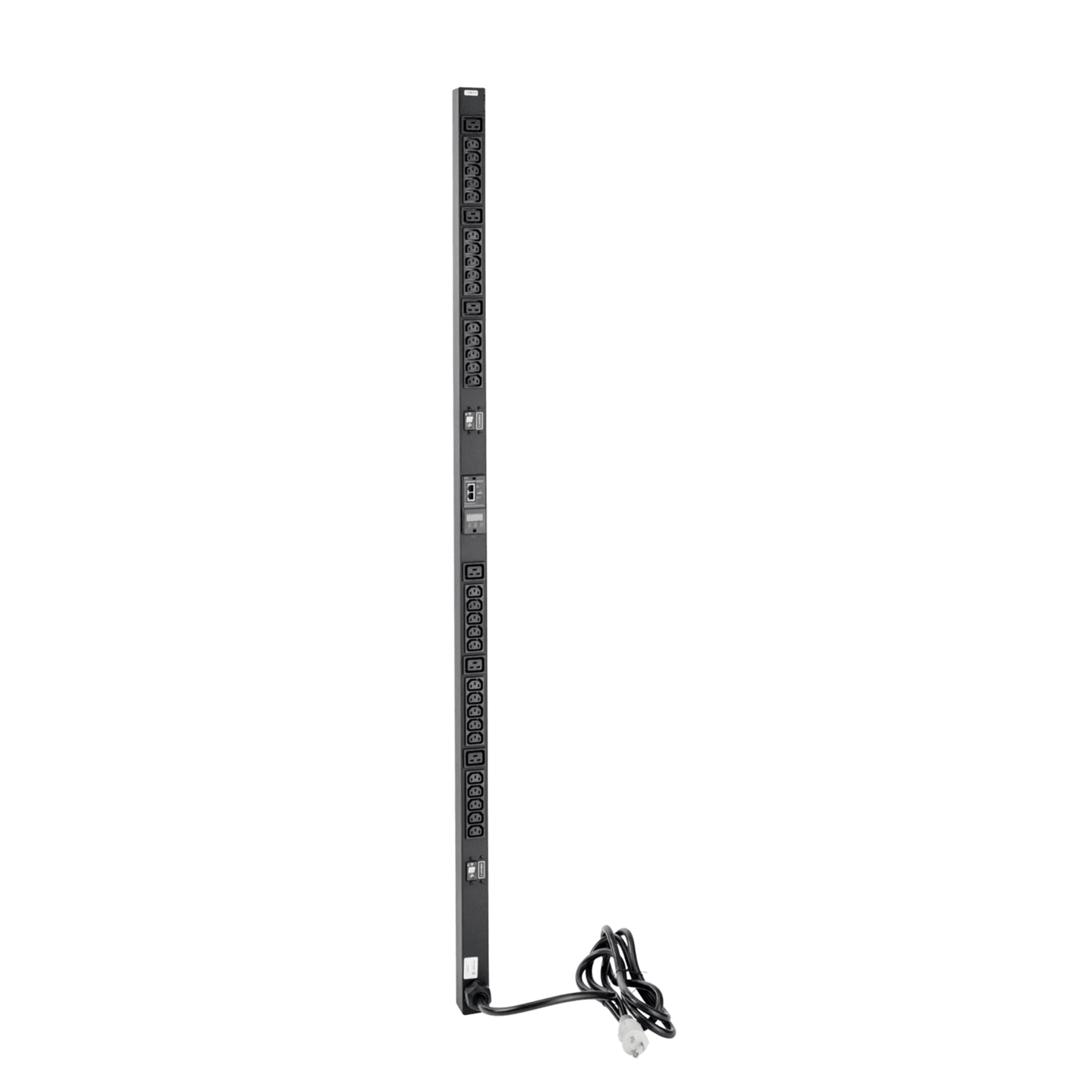 PDU Vertical para Rack con 18 Tomas NEMA, 15A, 1.22 m de Altura, Acero Color Negro