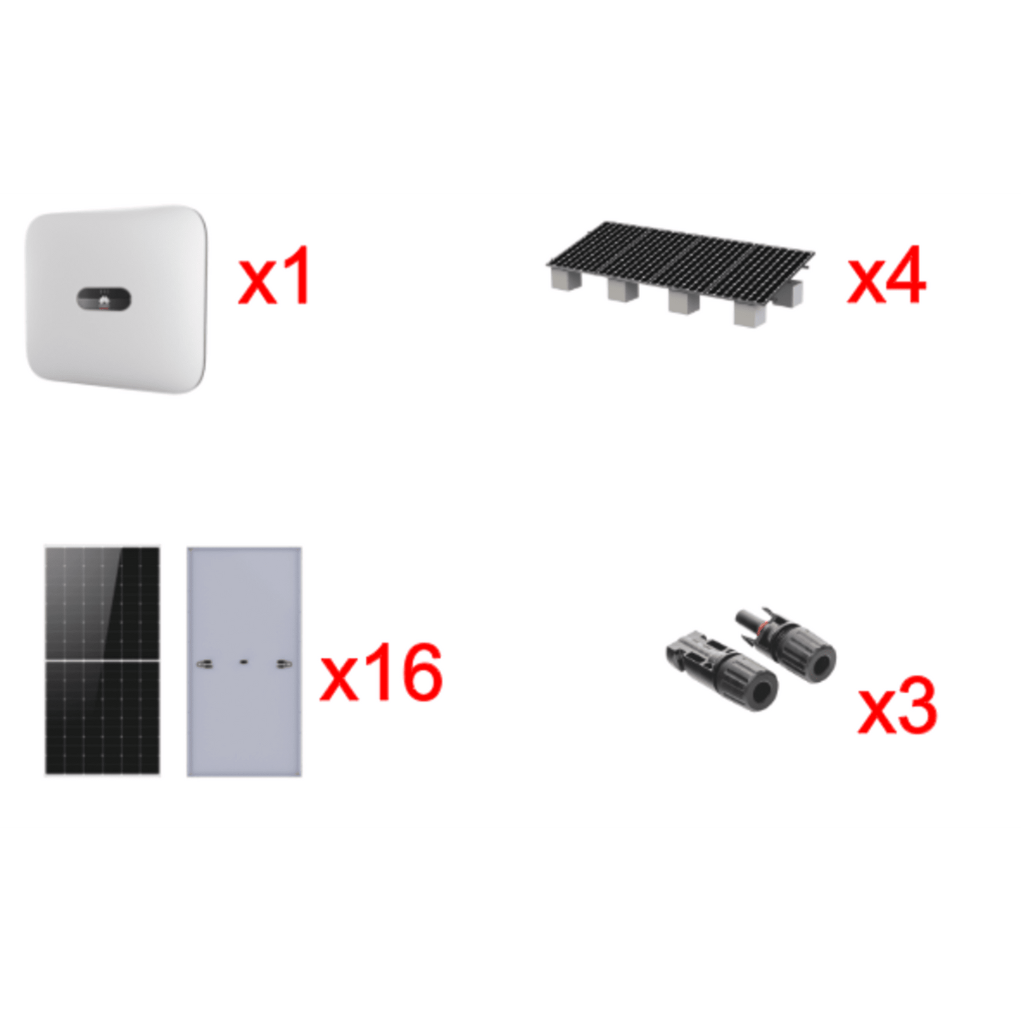 Kit Solar Interconexion / 10kW 220Vca / Inversor HUAWEI / Montaje Incluido
