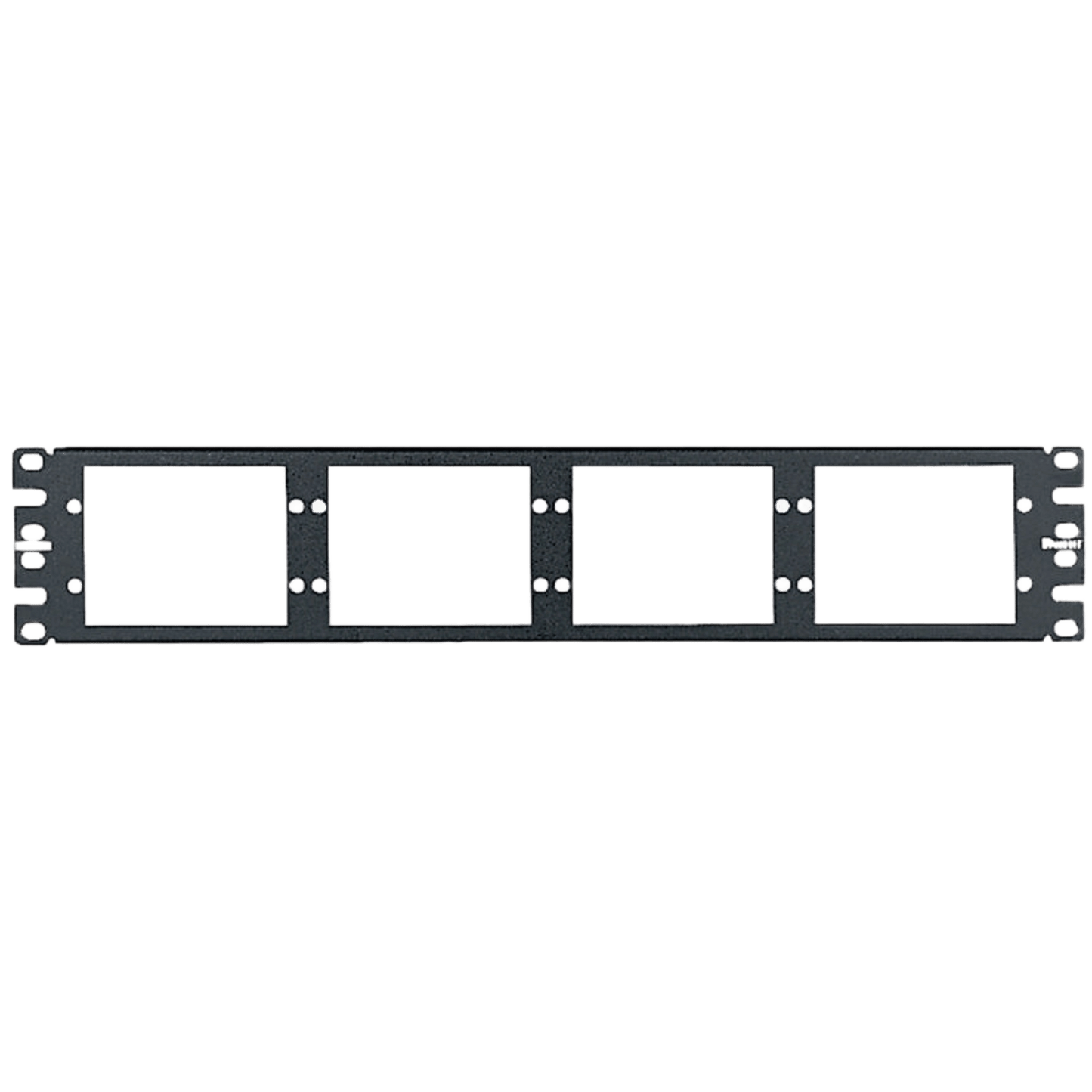 Patch Panel de Fibra Óptica, Para 8 Placas Acopladoras FAP o FMP, Color Negro, 2UR