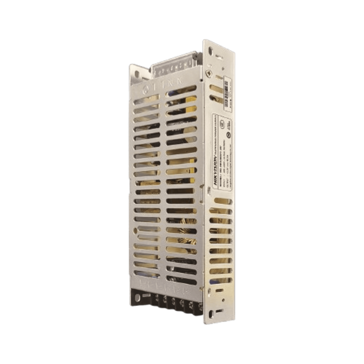 Caja con 40 Fuentes de Alimentación Hikvision 5V 40A 200W / Protección Cortocircuito y Sobrecarga / Eficiencia 87% / Rango Temperatura -40°C a 70°C / Convección Natural / Auto-Recuperación