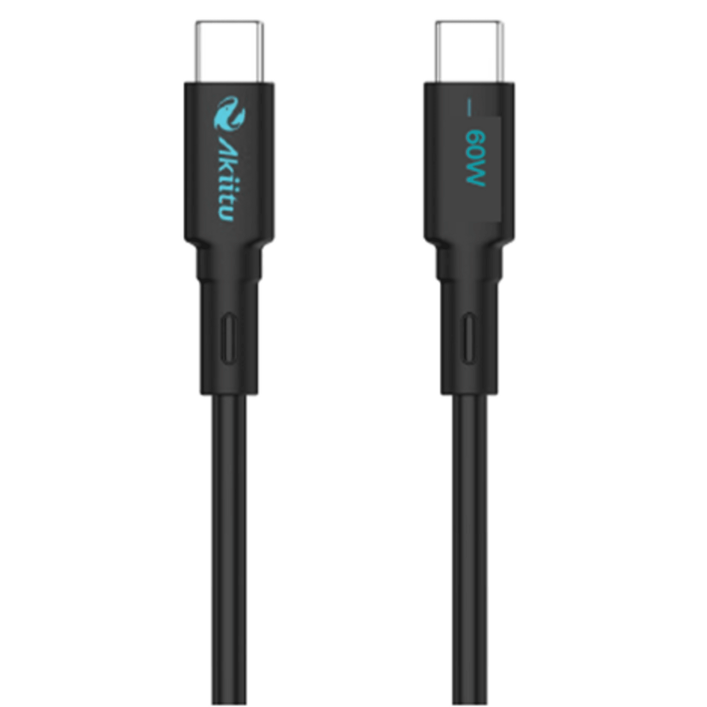Cable de Carga USB-C a C / 1Metro / Magnético / Fast-Charging / Potencia 60W / Velocidad Transferencia 480 Mbps / Material Silicona No Tóxica / Conector Aluminio Anodizado