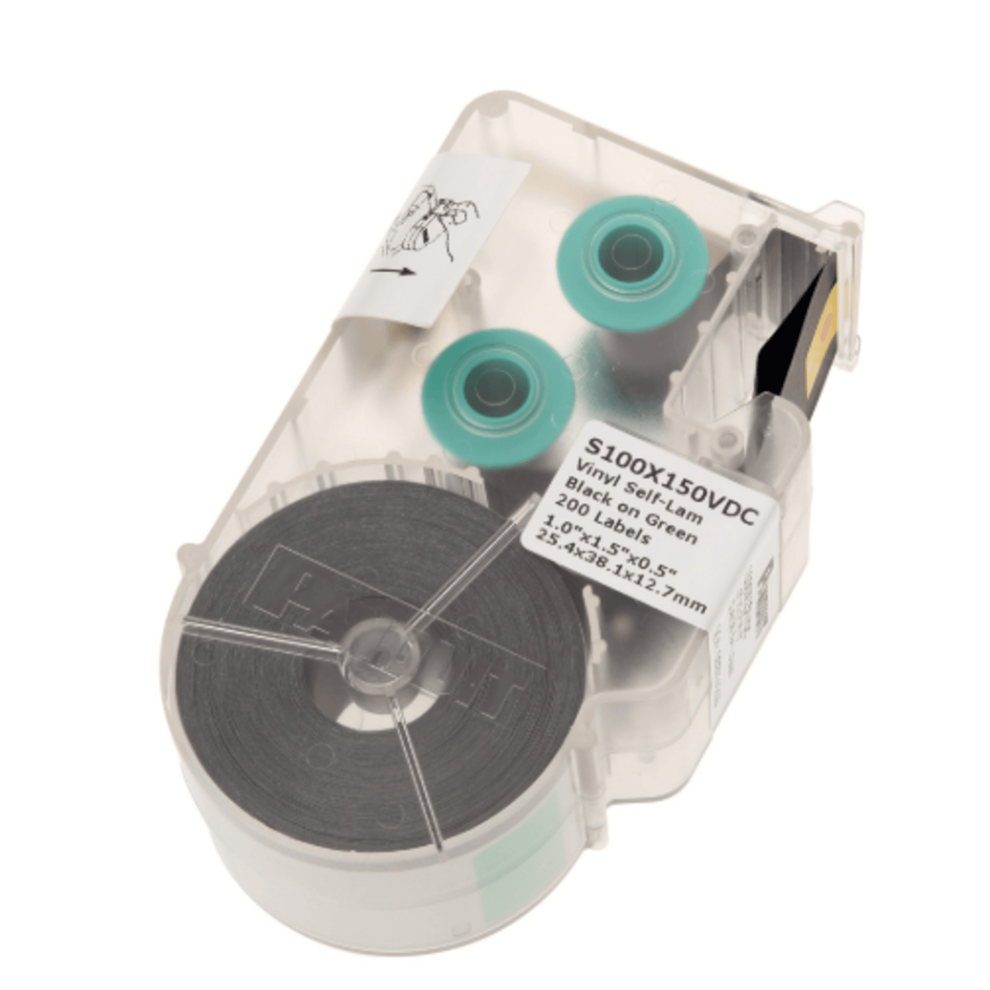 Casete de Etiqueta Auto-Laminada para Cableado de Redes de Cobre, Fibra Óptica o Eléctrico, 200 Etiquetas