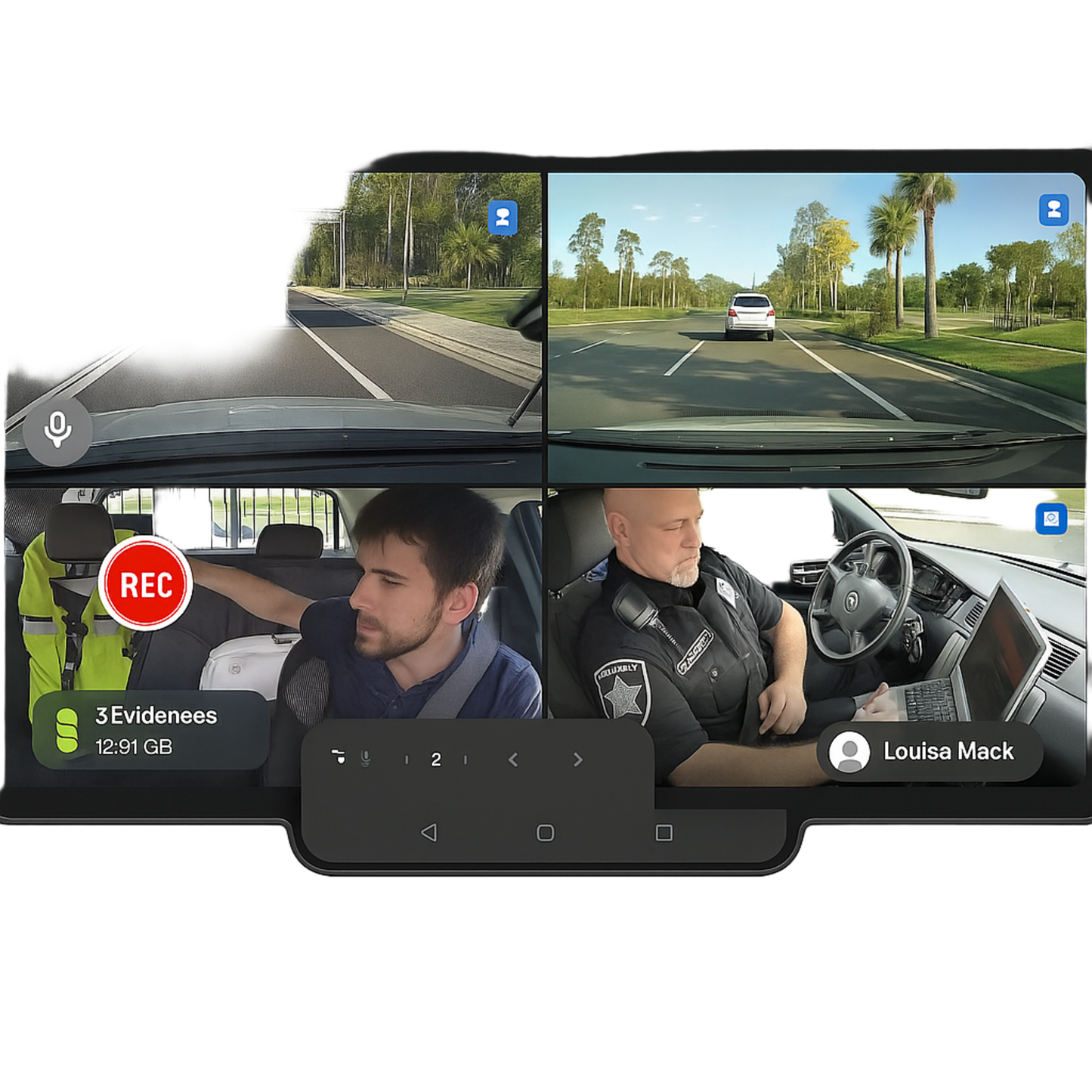 Tablet Profesional MDS / Pantalla 7 Pulgadas / Android 11 / Resolución 1024x600 / 400 cd/m² / DC 12V / Temperatura -30°C a 70°C / Humedad 90% / Dimensiones 183.38 x 115.65 x 35.7 mm (7.2 x 4.6 x 1.4 in) / Gestión de Evidencias /