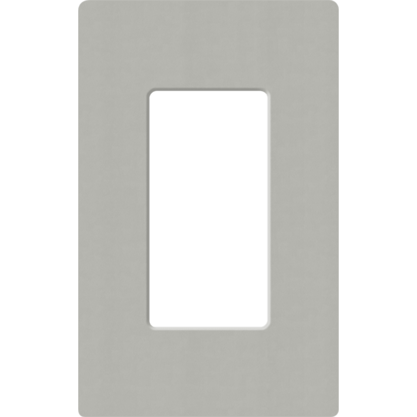 Placa de pared 1 espacio, para atenuador (dimmer), apagador ó control remoto inalámbrico LUTRON.