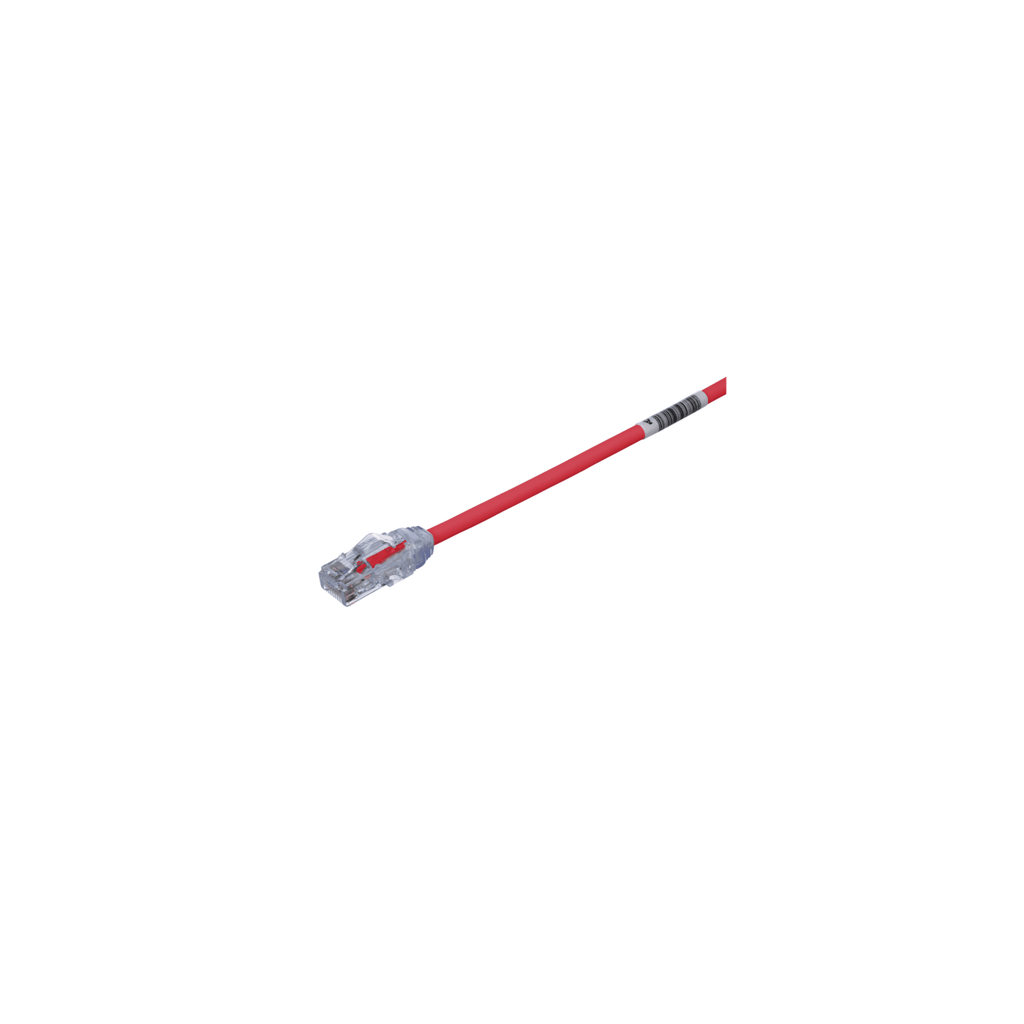 Cable de Parcheo UTP Cat6A, CM/LSZH, Diámetro Reducido (28AWG), Color Rojo, 4.57 Metros (15 Pies)