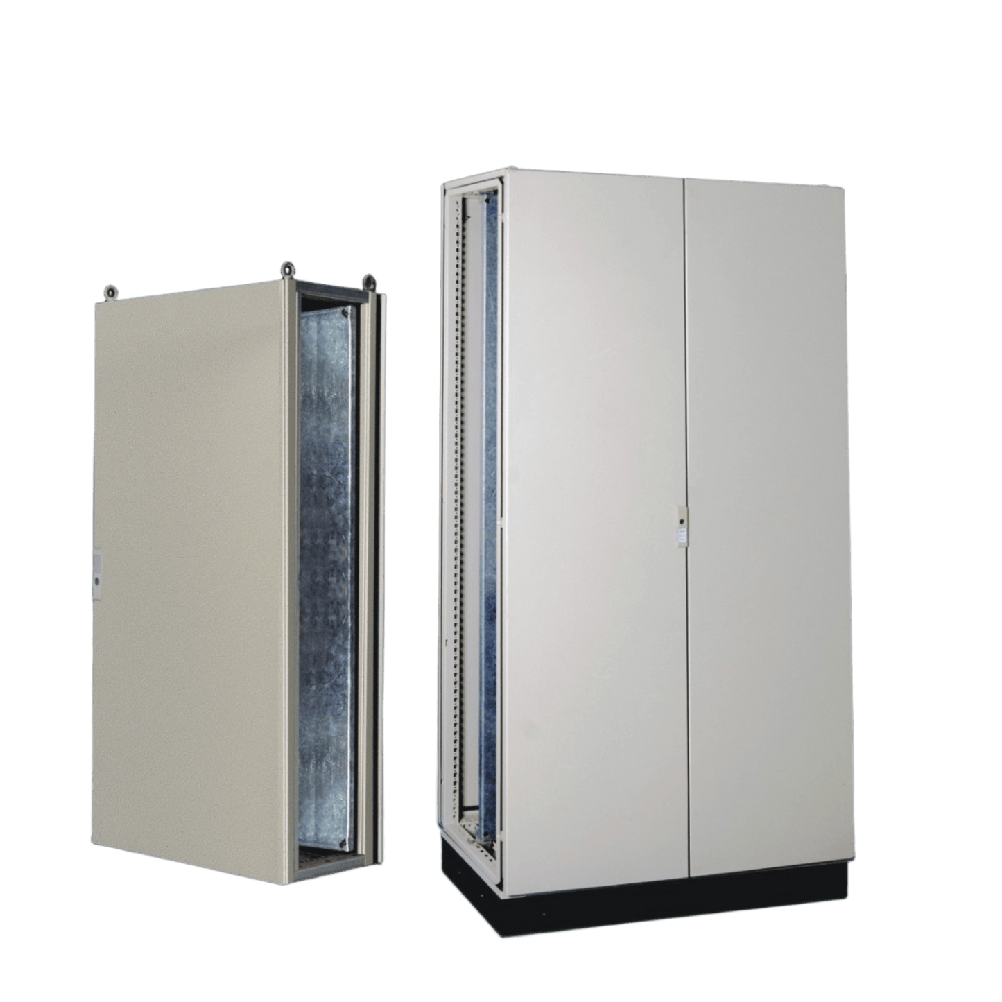 Gabinete de Acero IP55 (1200 x 2000 x 600 mm) con Placa Trasera Interior Metálica y Puerta Doble