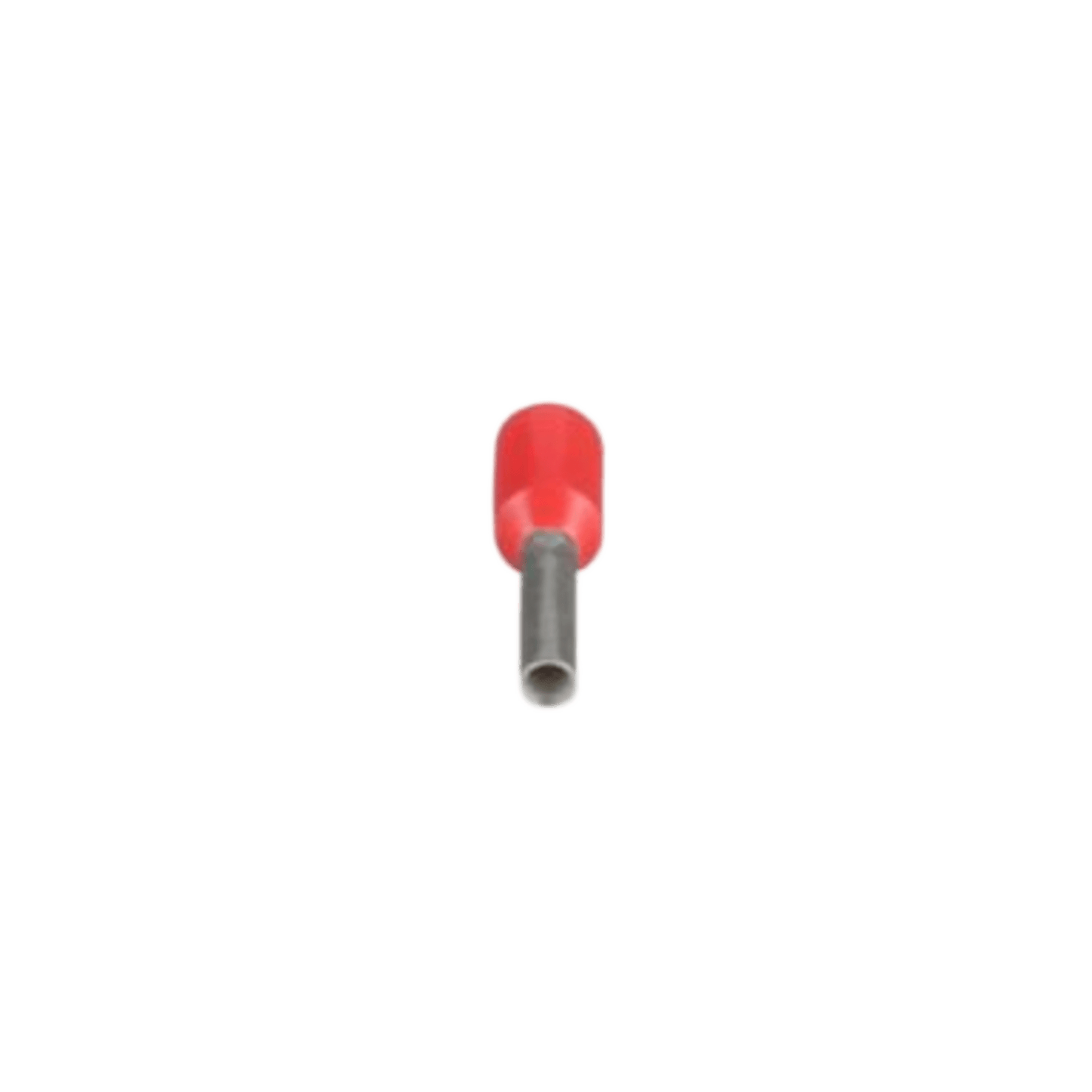 Ferrule Aislado PAN-TERM para Cable 8 AWG, Largo 12mm, DIN Color Rojo. Paquete 100 Piezas