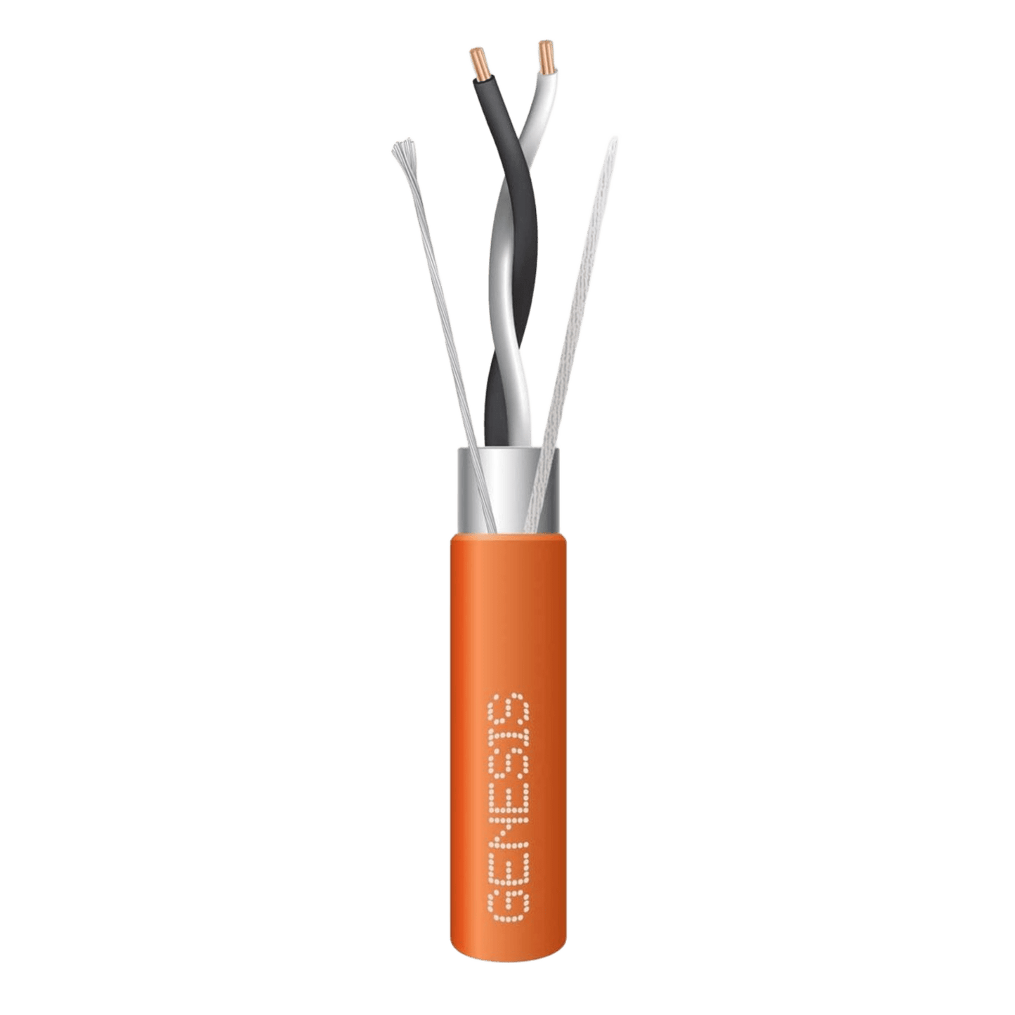Bobina de 305 Metros (1000 Pies) / Cable 2 x 22 AWG / Color Naranja / Blindado / Plenum / Trenzado para Aplicaciones de Transmisión de Datos a Alta Velocidad para Automatización, EIA-485, BACnet y Otros Sistemas de Comunicación