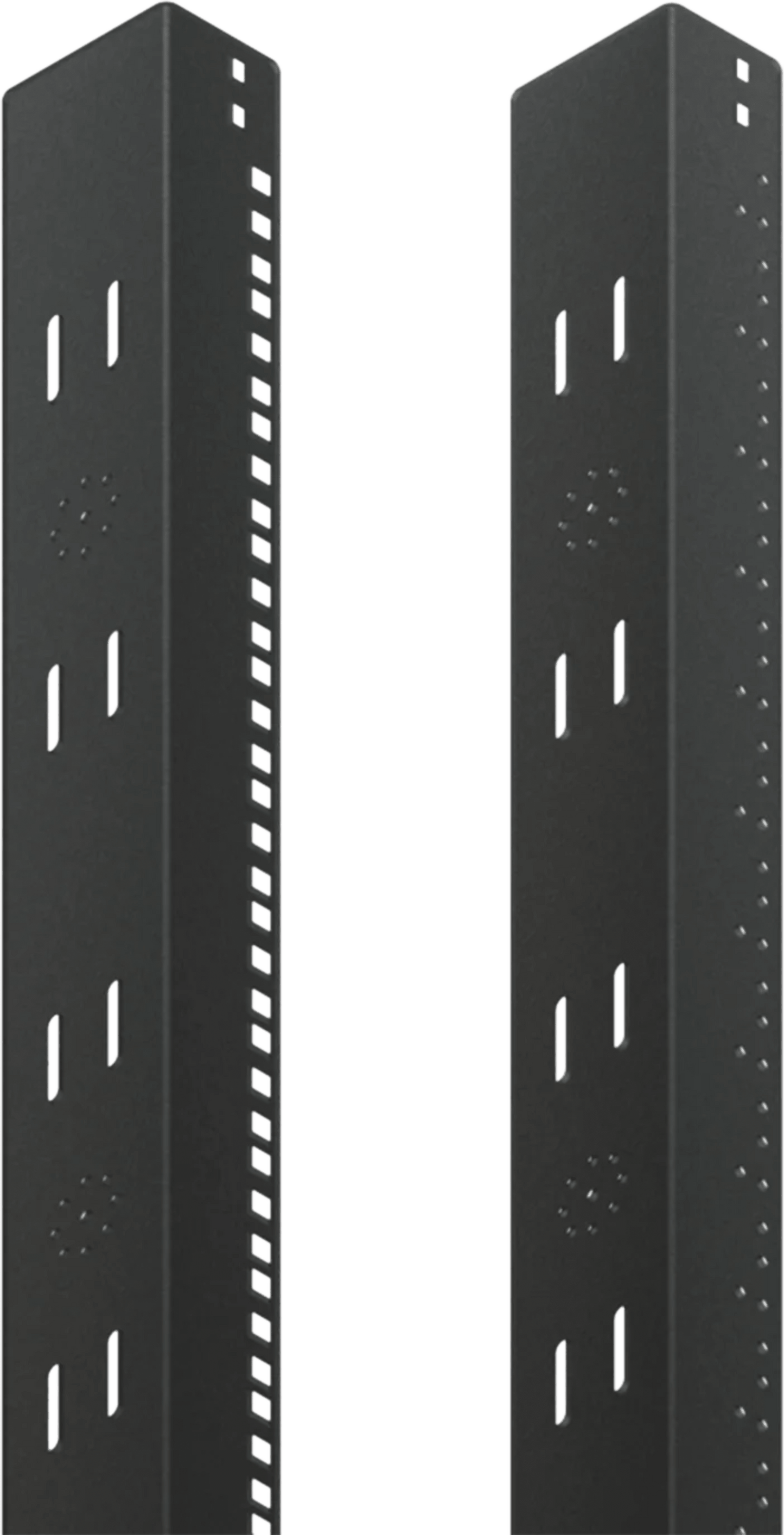 Ángulo con Tuerca Cuadrada de 19 pulgadas para rack ProLine, ajuste de 2000 mm, de acero, negro