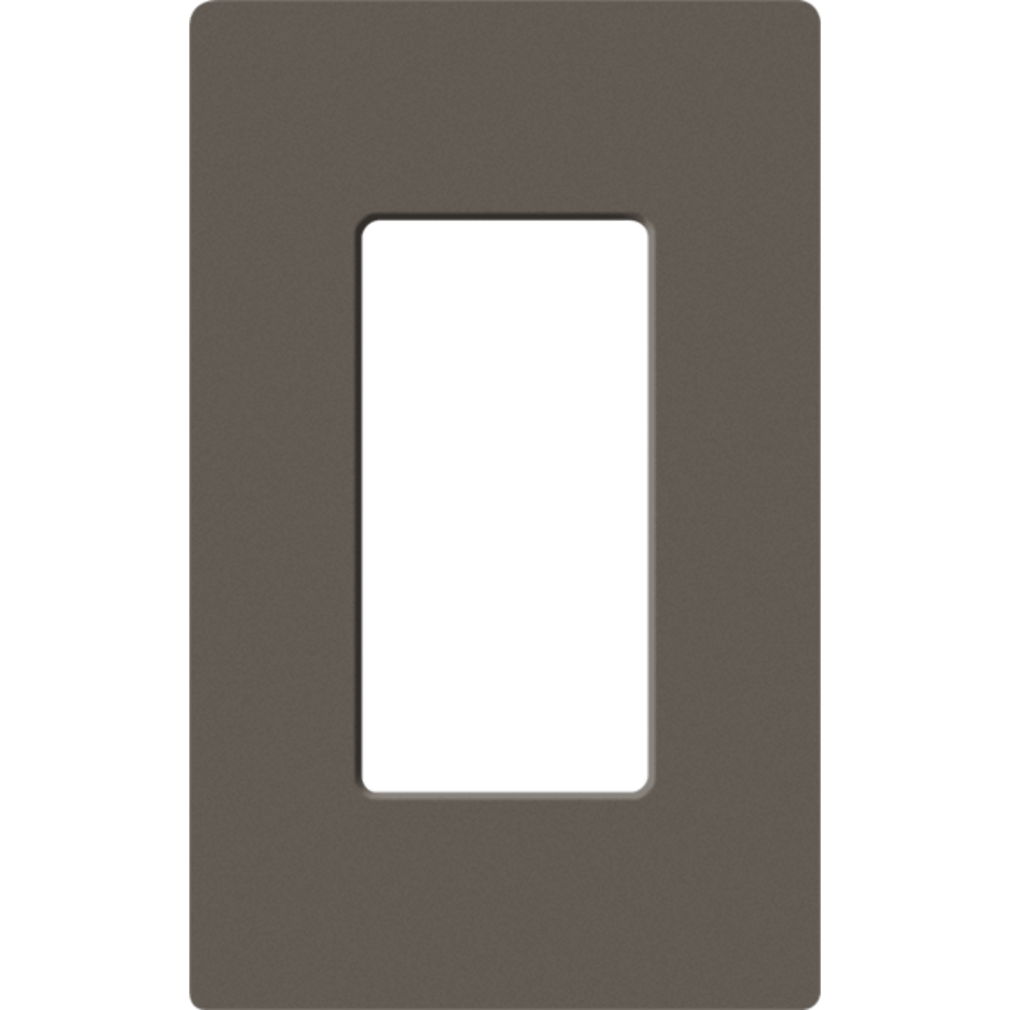 Placa de pared 1 espacio, para atenuador (dimmer), apagador ó control remoto inalámbrico LUTRON.
