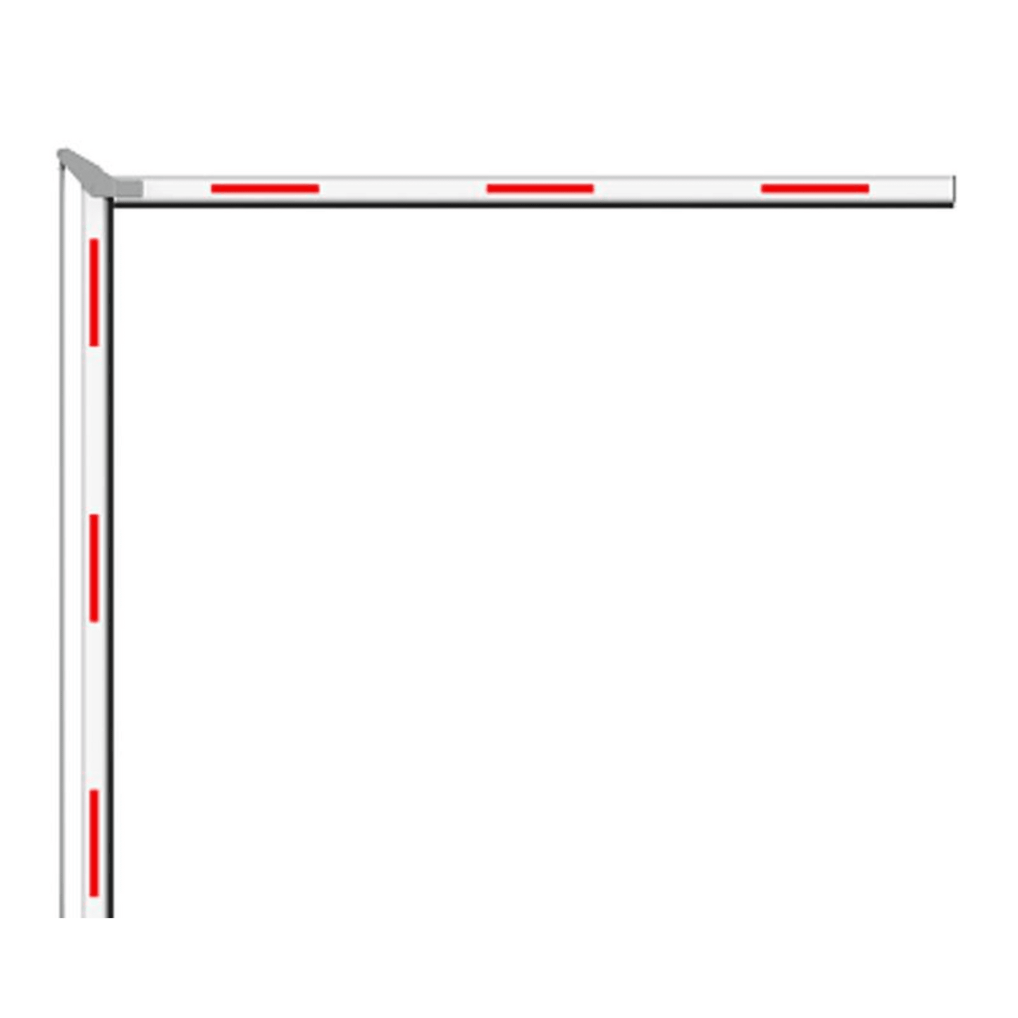Brazo Articulado 3 mts (1.5+1.5) para Barreras Hikvision Serie DSTMG520 / Requiere Enganche Articulado
