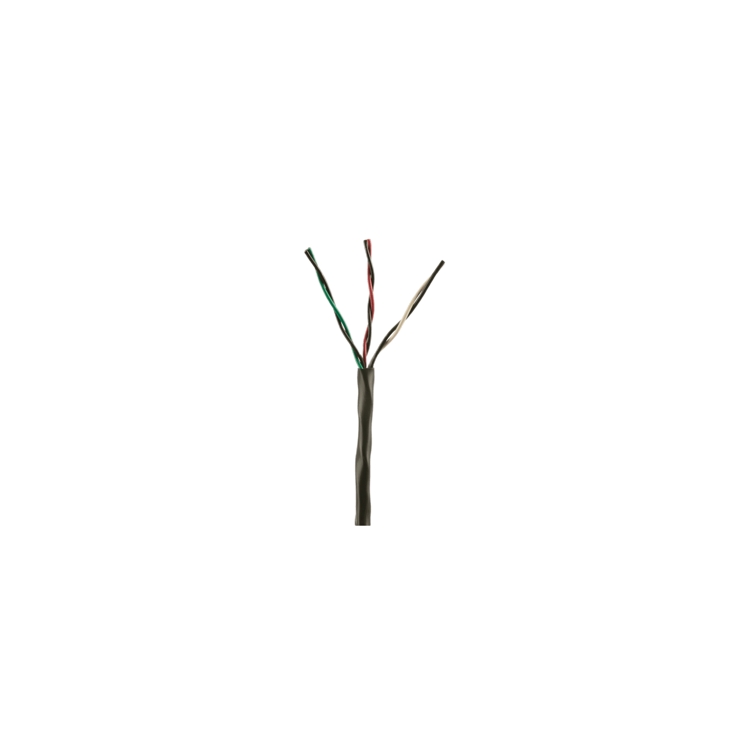 Bobina de Cable de Cobre de 3 Pares Clase 4 Para Sistemas FMPS, 16 AWG, Sin Blindaje, CMR (Riser), Uso Interior/Exterior, Color Negro, Carrete de 609 metros