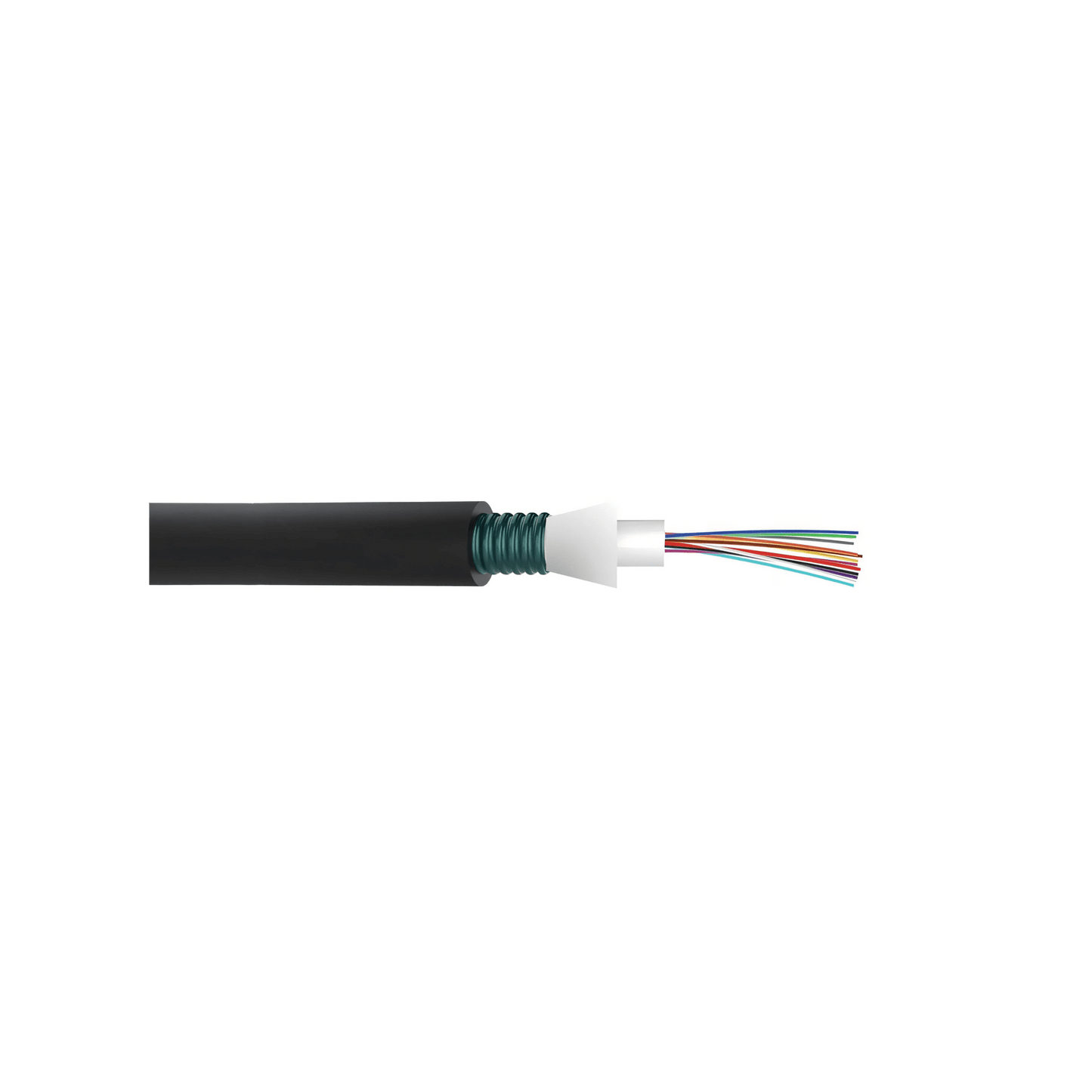 Cable de Fibra Óptica de 24 Hilos, Monomodo OS2, Interior/Exterior, Armada, Loose Tube 250um, OFCP (Plenum), Precio Por Metro
