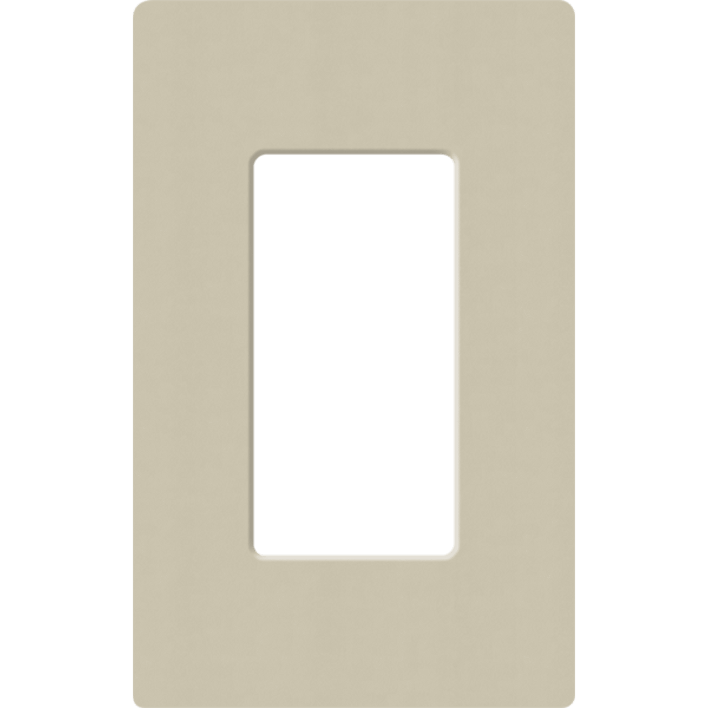 Placa de pared 1 espacio, para atenuador (dimmer), apagador ó control remoto inalámbrico LUTRON.