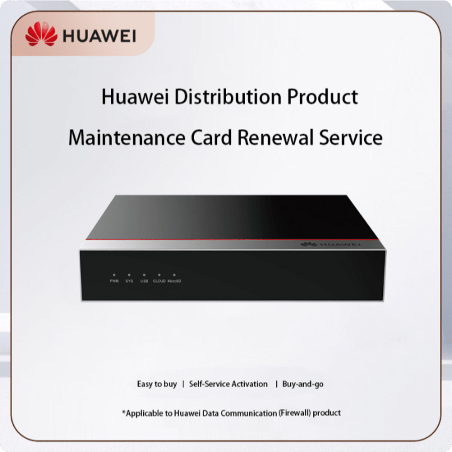 Tarjeta de Servicio de Mantenimiento HiCare RFR por un año para Firewall USG6000F-S125