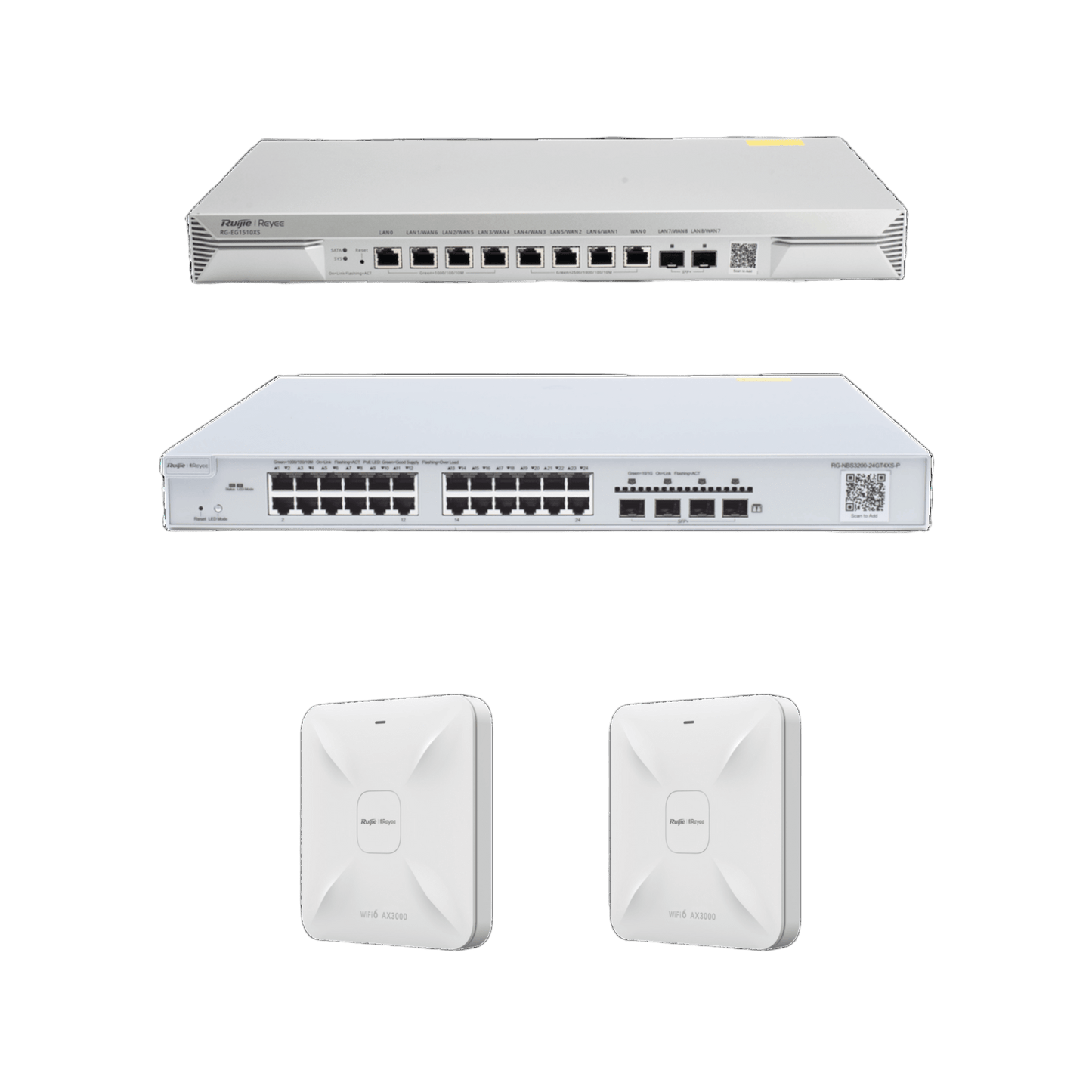 Solución Completa de Red para hasta 1500 Clientes y hasta 9 servicios de Internet., Ideal para Iniciar un Proyecto de Hotelería u Oficina