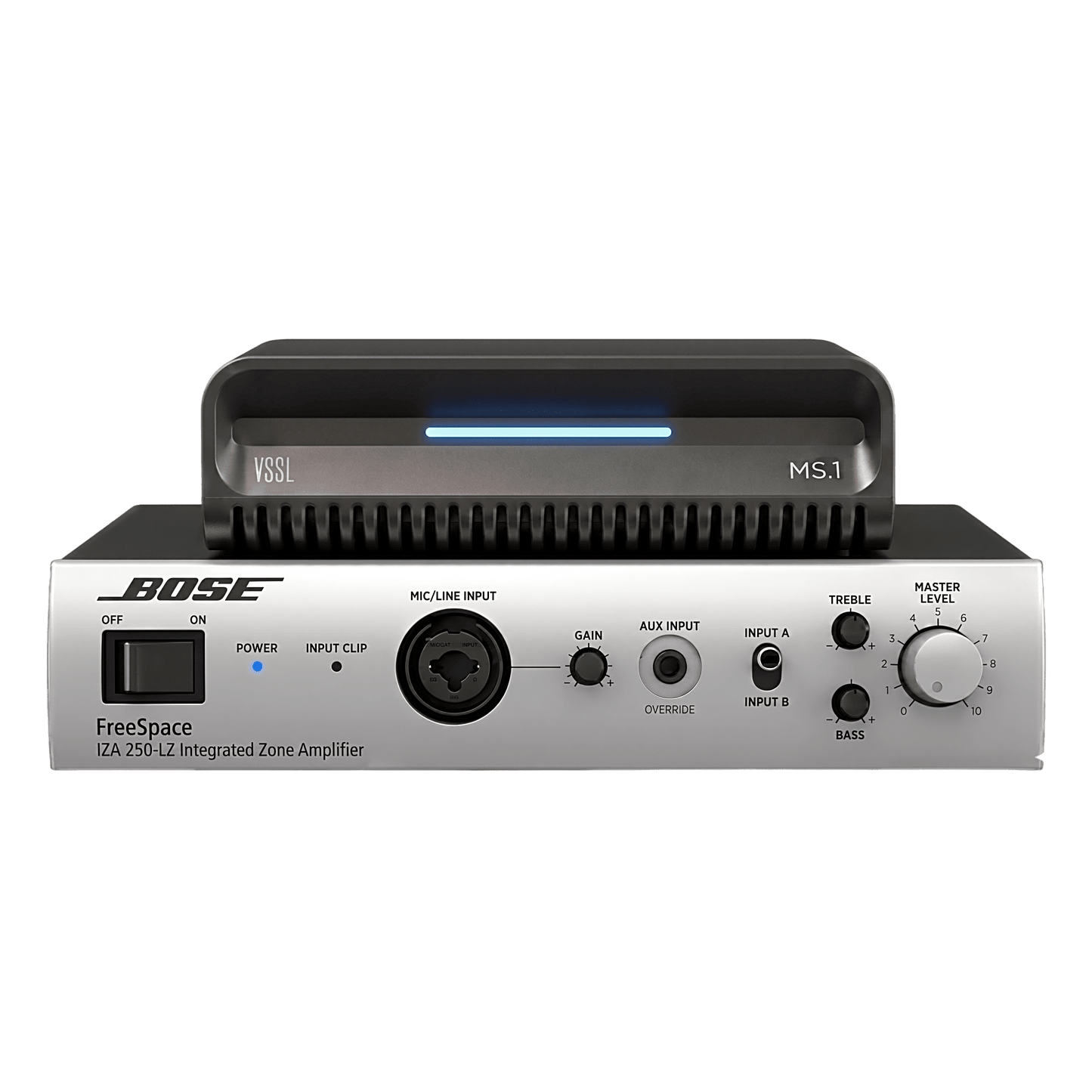KIT Amplificador IZA250LZ y Streamer de Audio Modular MS.1 | PoE + USB-C | HDMI eARC + Óptica + RCA | Bluetooth LE Audio | WiFi | Control4-Crestron-Elan-RTI-URC-Savant-Lutron | AirPlay2-GoogleCast-SpotifyConnect