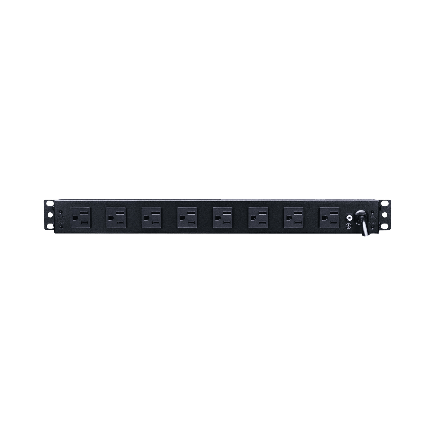 PDU Básico de Montaje en Rack, Con 10 Salidas NEMA 5-15R y Protección Contra Sobretensiones, Enchufe de Entrada NEMA 5-15P, de 19in, 1UR, 15 Amp, 120 Vca