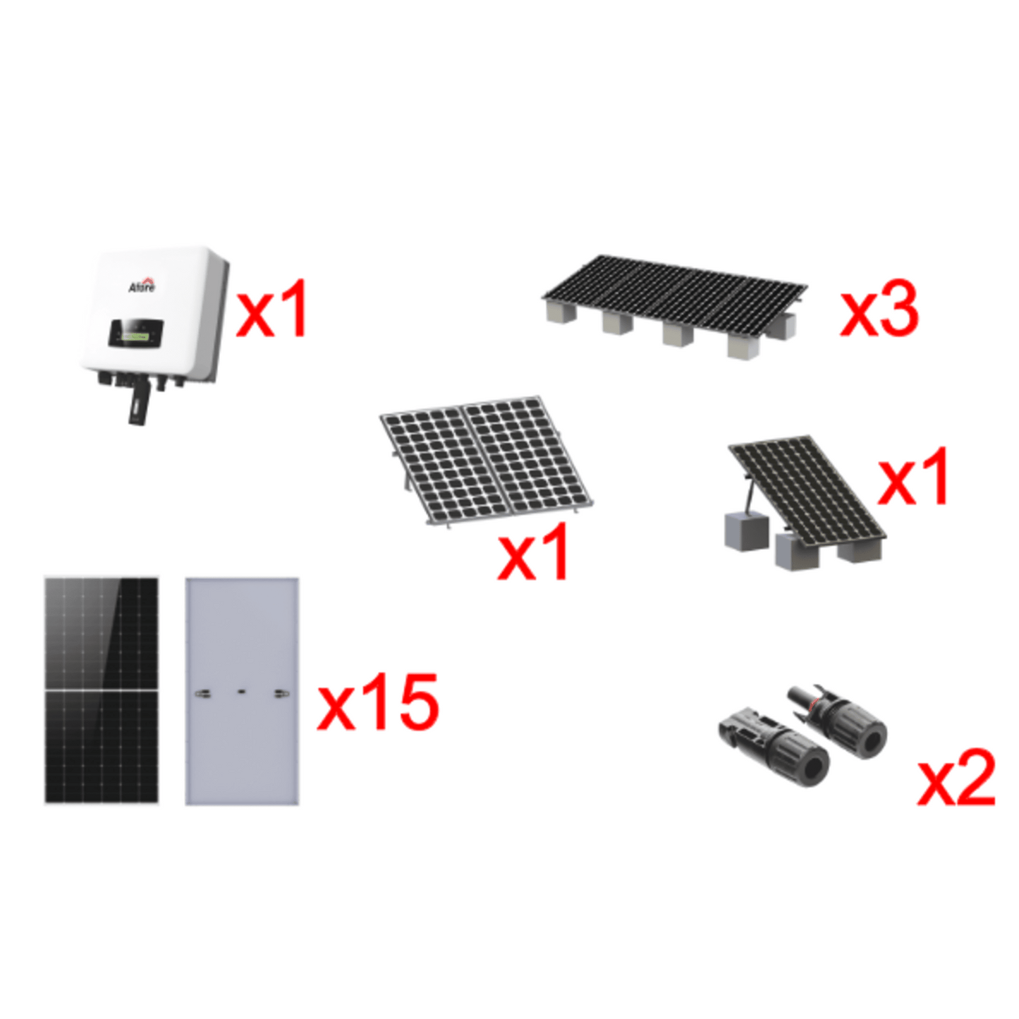 Kit Solar Interconexion / 9kW 220Vca / Inversor AFORE / Montaje Incluido