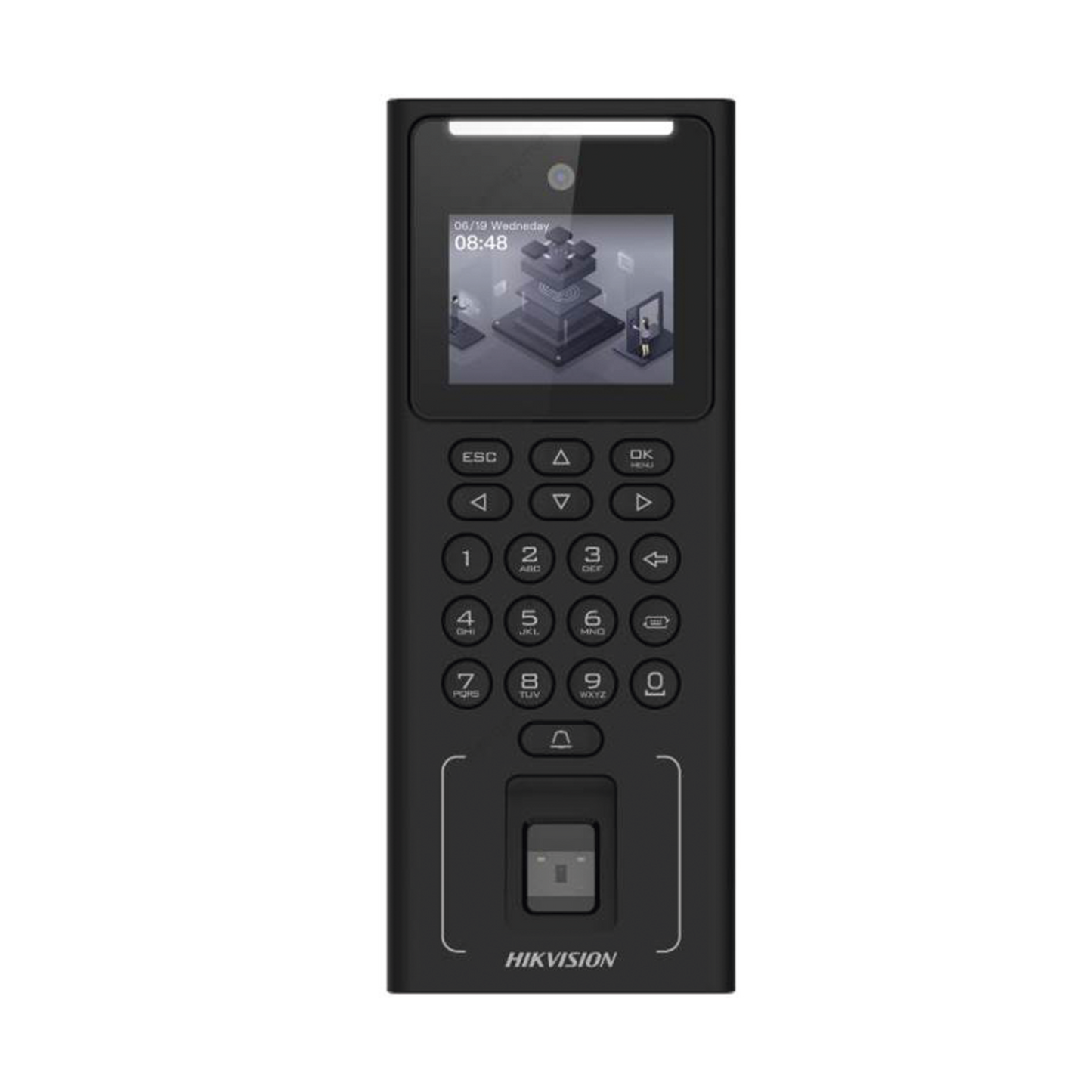 Terminal Facial Min Moe WiFi Administrable por Smartphone o Nube / Acceso y Asistencia / 500 Rostros y Lector de Tarjetas PROX EM / 3,000 Huellas / 3,000 Tarjetas