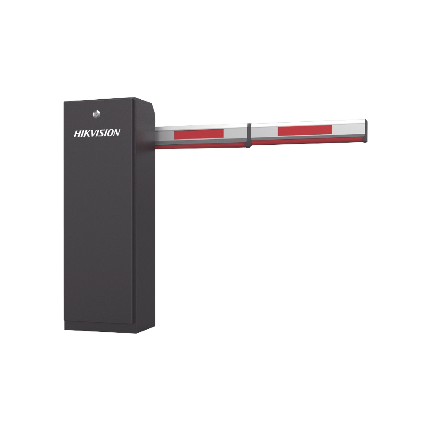 Barrera Vehicular DERECHA / Brazo Incluido Ajustable de 2 a 4 mts / Apertura en 3 Segundos / Incluye Banda Protectora Antigolpe de Vehiculos / Protección IP54 / Compatible con Cualquier Control de Acceso