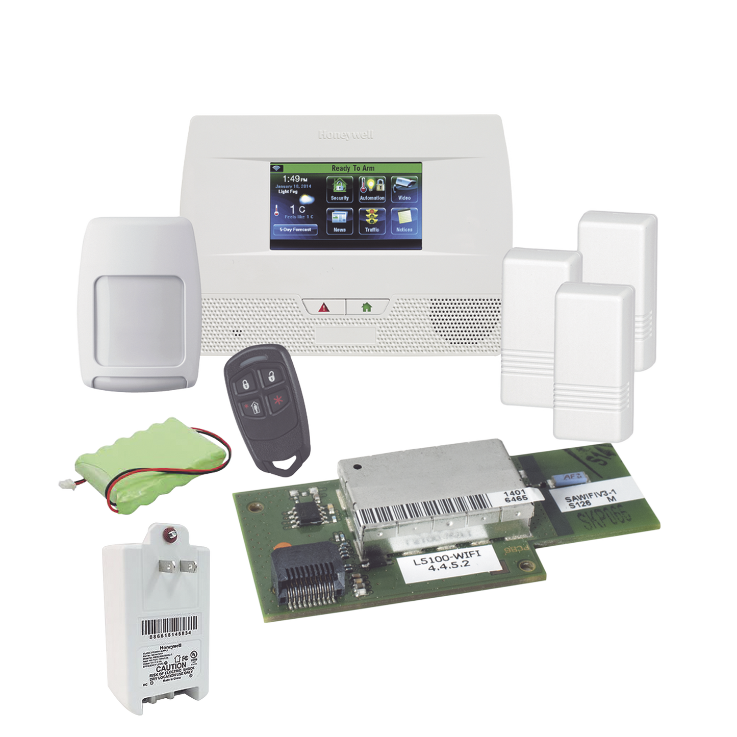 Panel de Alarma Autocontenido con Pantalla Touch L5210 con Modulo Wi-Fi