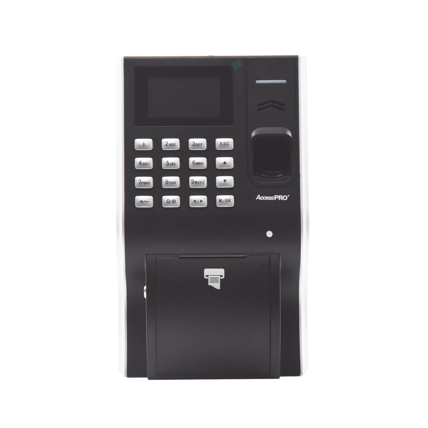 Reloj checador con impresora integrada ideal para comedores / TCP/IP / Reportes de asistencia con software / Imprime ticket por cada empleado / Soporta 3,000 huellas