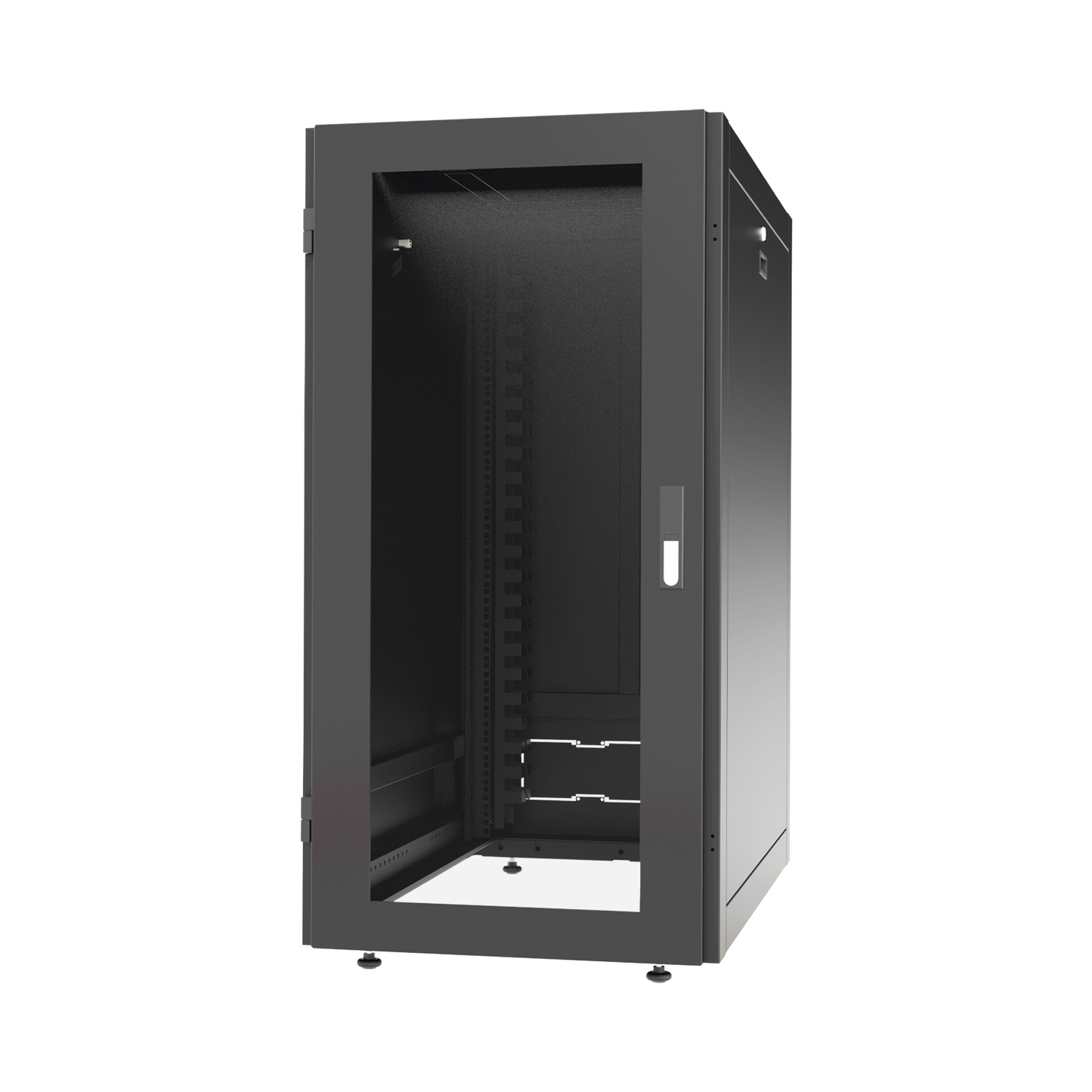 Gabinete Profesional para Telecomunicaciones de 24UR, 600 mm de Ancho x 1000 mm de Profundidad.