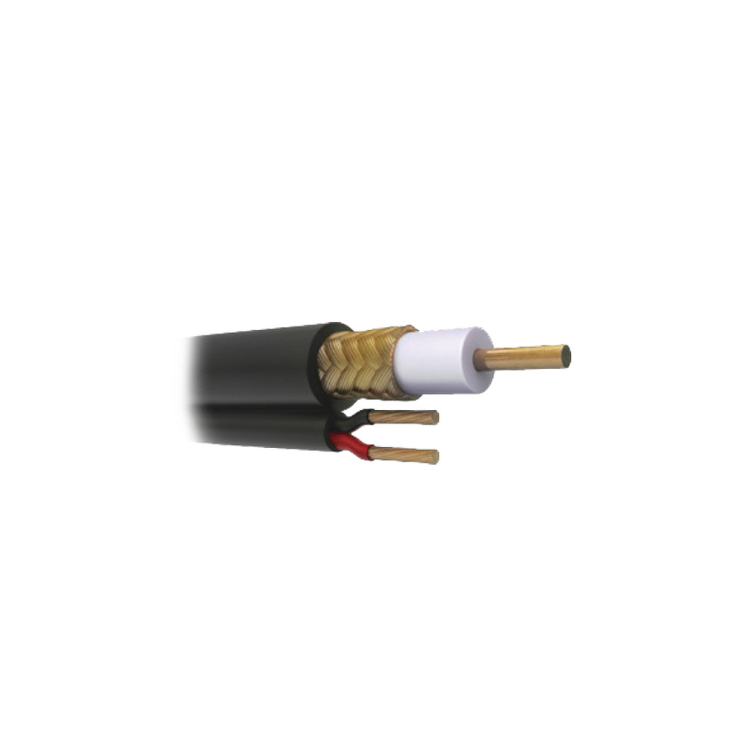 Cable Coaxial RG59 Siamés, HECHO EN MÉXICO, Optimizado para HD. Aplicación para interior, Retazo de 20 Metros