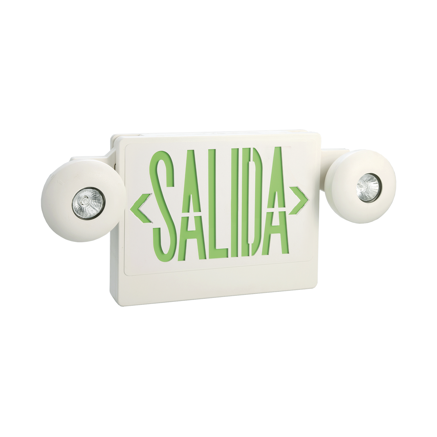 Letrero LED de SALIDA con Luz de Emergencia/Montaje Universal (pared, lateral o Techo)/Batería de Respaldo Incluida