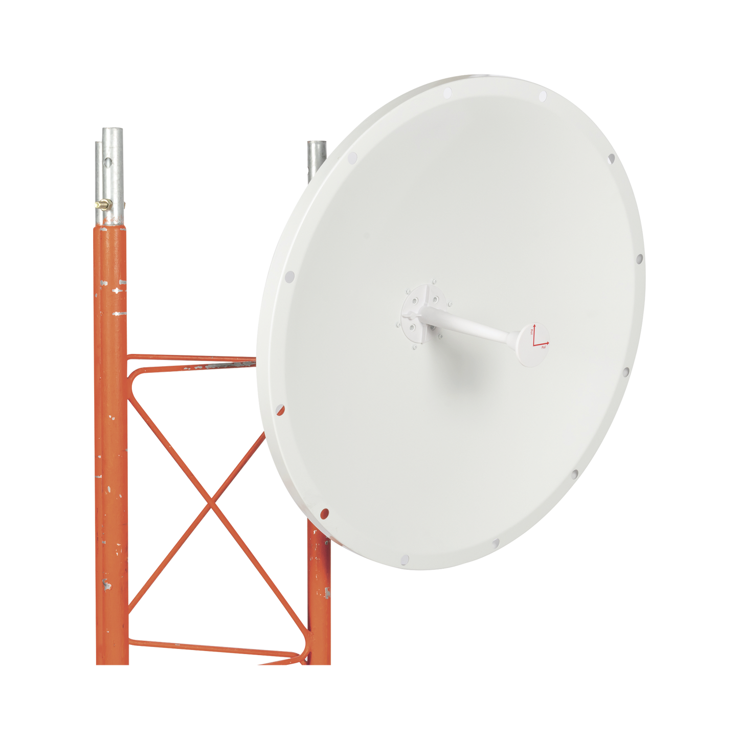 Antena Direccional con Frecuencia Extendida / 4.8 - 6.5 GHz / 28 dBi / Jumper incluido con conector N-Macho / Polaridad en 90º y 45º / Montaje incluido para torre o mástil