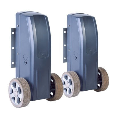 Kit de motores para automatizar portones vehiculares abatibles de 2 hojas tipo reja / Hasta 10 m / Hasta 500 kg / Uso residencial