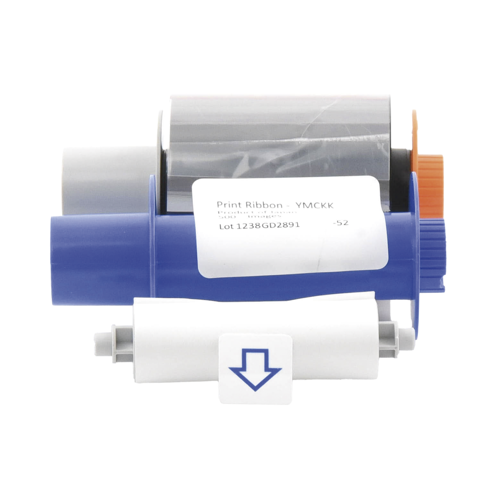 Ribbon Full Color YMCKK 500 Imágenes para  HDP/ Doble Panel Negro