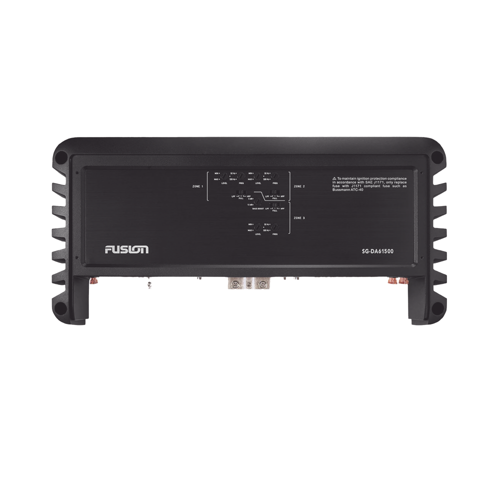 Amplificador náutico de audio con 6 canales de 1500 W de pico