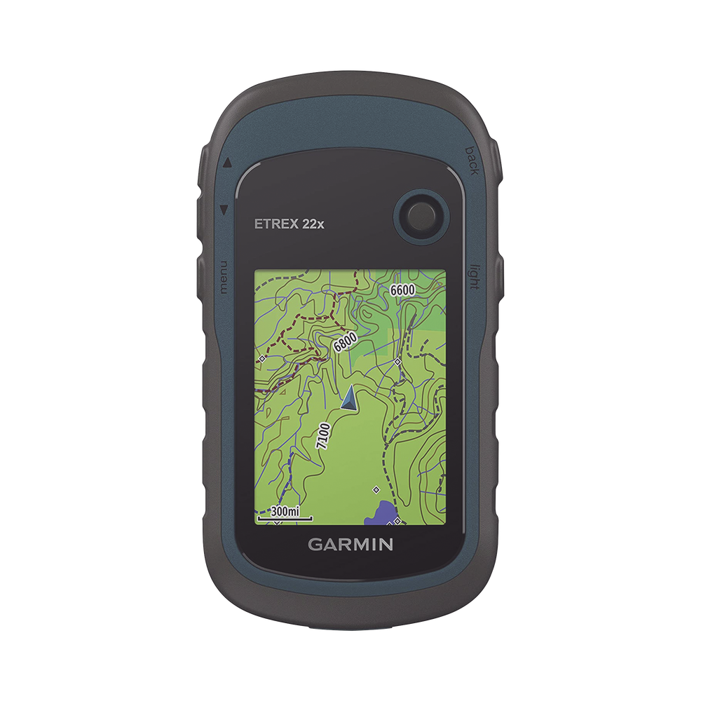 GPS Portátil eTrex 22 para Actividades al Aire Libre / Pantalla TFT Transflectiva de 2.2 Pulgadas / Resolución 240 x 320 Píxeles / 8 GB de Memoria / Mapas Preinstalados de Europa / Resistencia al Agua IPX7 / Compatible con microSD / Batería AA