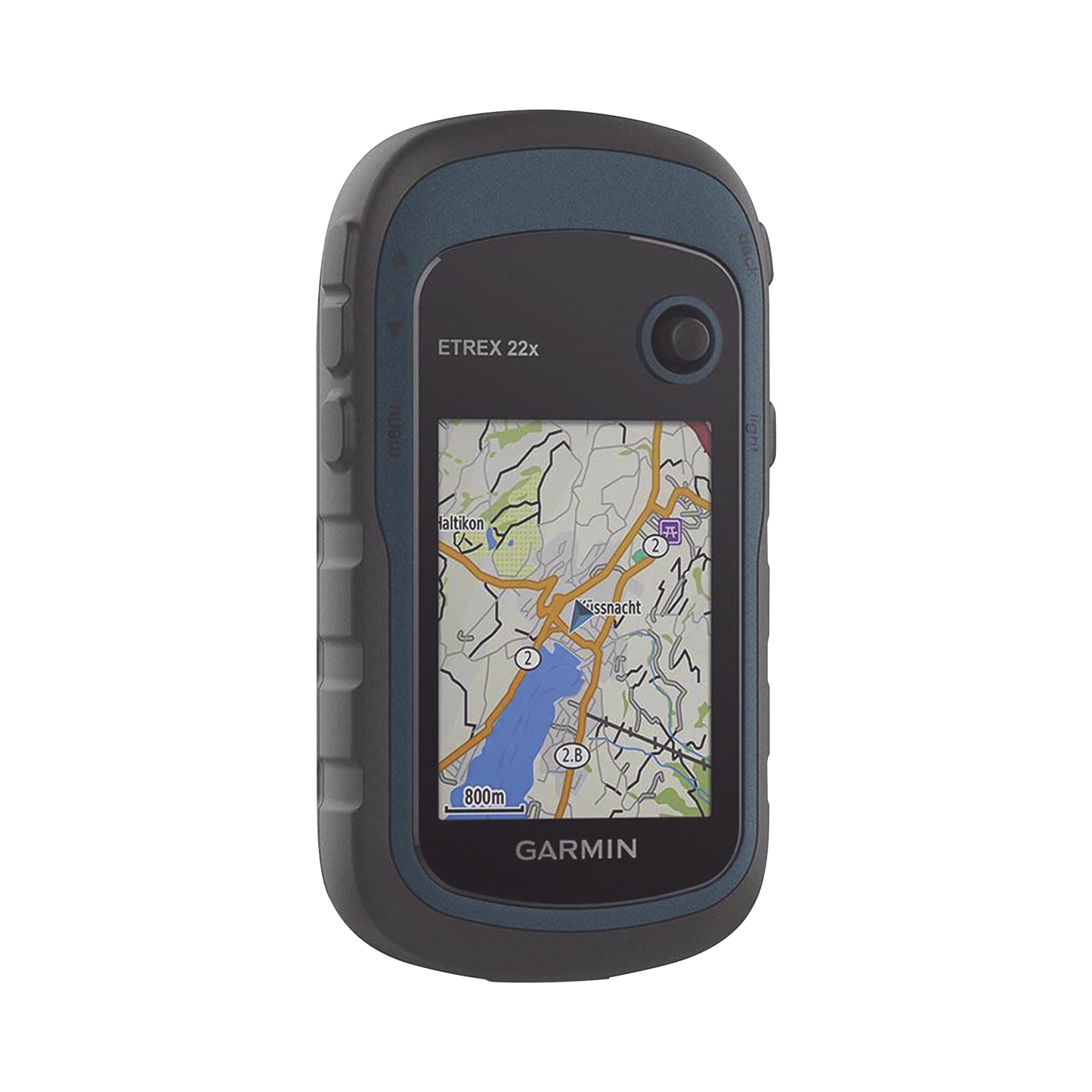GPS Portátil eTrex 22 para Actividades al Aire Libre / Pantalla TFT Transflectiva de 2.2 Pulgadas / Resolución 240 x 320 Píxeles / 8 GB de Memoria / Mapas Preinstalados de Europa / Resistencia al Agua IPX7 / Compatible con microSD / Batería AA