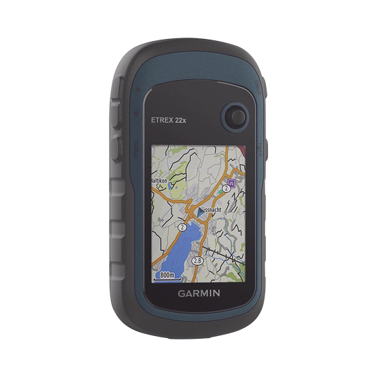 GPS Portátil eTrex 22 para Actividades al Aire Libre / Pantalla TFT Transflectiva de 2.2 Pulgadas / Resolución 240 x 320 Píxeles / 8 GB de Memoria / Mapas Preinstalados de Europa / Resistencia al Agua IPX7 / Compatible con microSD / Batería AA