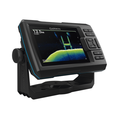 Fishfinder STRIKER™ Vivid 5cv / Pantalla WVGA a Color 5.0" / Resolución 800x480 píxeles / Receptor GPS Integrado / Sonda Tradicional Frecuencia Dual / ClearVü / Potencia de Transmisión 500 W (RMS) / IPX7 / Quickdraw Co