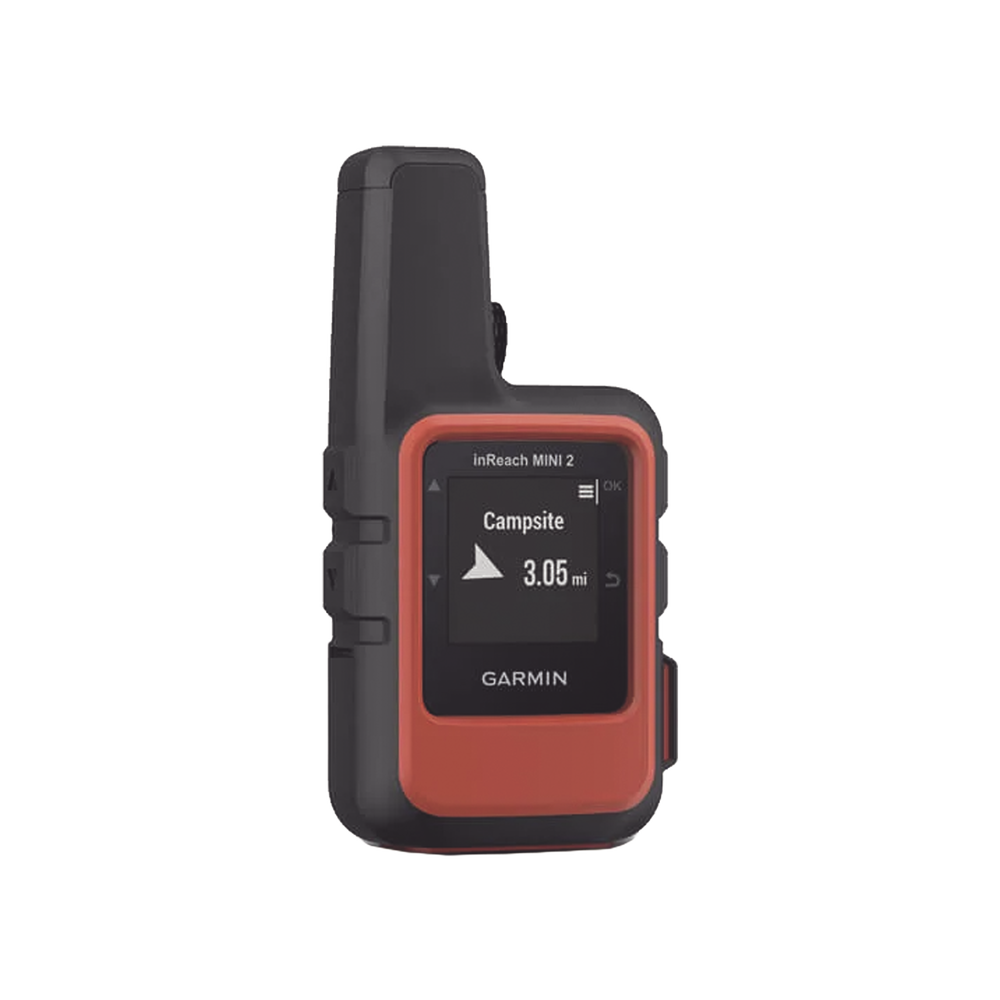 GPS portátil inReach® Mini 2 / Pantalla Monocroma Transflectiva 23 x 23 mm / Resolución 176 x 176 píxeles / Batería de Iones de Litio / Autonomía Hasta 14 Días / Resistencia al Agua IPX7 / Sensores GPS, Galile