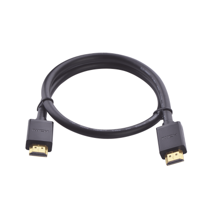 Cable HDMI 2.0 4K@60Hz | 1 Metro (3.28 Pies) | HDR | 3D | HEC (Canal Ethernet HDMI) | ARC (Canal de Retorno de Audio | Color Profundo de 48 Bits | Audio de 32 Canales | HDCP | Dolby True HD 7.1 | 18 Gbps | Múltiple Blindaje | Calidad Premium.