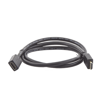 Cable Extensor HDMI de 1 Metro (3.28 Pies) / 4K@60Hz / 3D / HDR / Macho a Hembra / Núcleo de Cobre Estañado / Transmisión Estable
