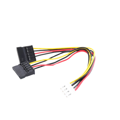 Cable Doble de Corriente SATA / Compatible con DVR´s epcom y HIKVISION / 15 cm de Longitud
