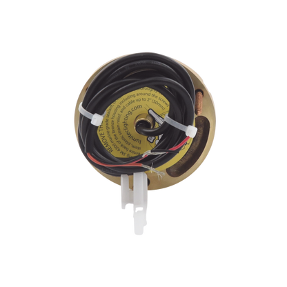 Luz led marina sumergible SeaBlaze X2, emite luz de color blanco y azul de 6000 lúmenes, fabricada en bronce naval con grado de protección IP68.