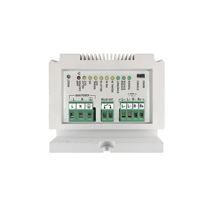 ETAPA DE POTENCIA DE AUDIO IP 2X25W O 1X50W EN FORMATO CARRIL DIN ESTÉREO/MONO