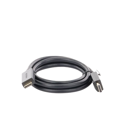 Cable DP Macho a HDMI Macho / Longitud 1.50 Metros (4.92 Pies) / Soporta 4K@30Hz / Soporta 3D / Cobre EstaÑado 28AWG / Blindaje Interno MÚltiple / TransmisiÓn Unidireccional / BotÓn de LiberaciÓn / Chip de Última GeneraciÓn