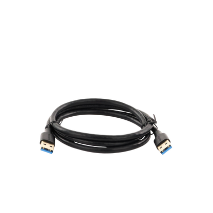 Cable USB-A 3.0 a  USB-A 3.0 / 1 Metro / Macho a Macho / Conector Niquelado / Núcleo de Cobre Estañado / Blindaje Múltiple / Velocidad 5Gbps / No Requiere Controlador / Compatible con USB2.0 Y USB 1.1