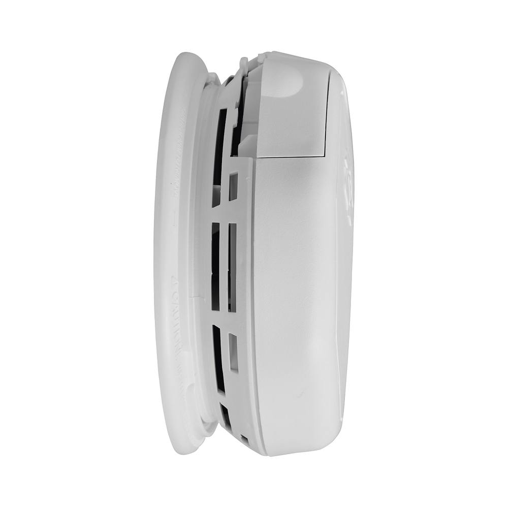 Alarma de Humo con Interconexión Inalámbrica / Advertencia de Voz con Ubicación / Sensor Fotoeléctrico / Baterías AA Reemplazables / 85 dB a 10 pies / Rango de Temperatura 4.4°C a 37.8°C / Cumple UL217